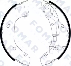 Комлект тормозных накладок FOMAR Friction FO 9066